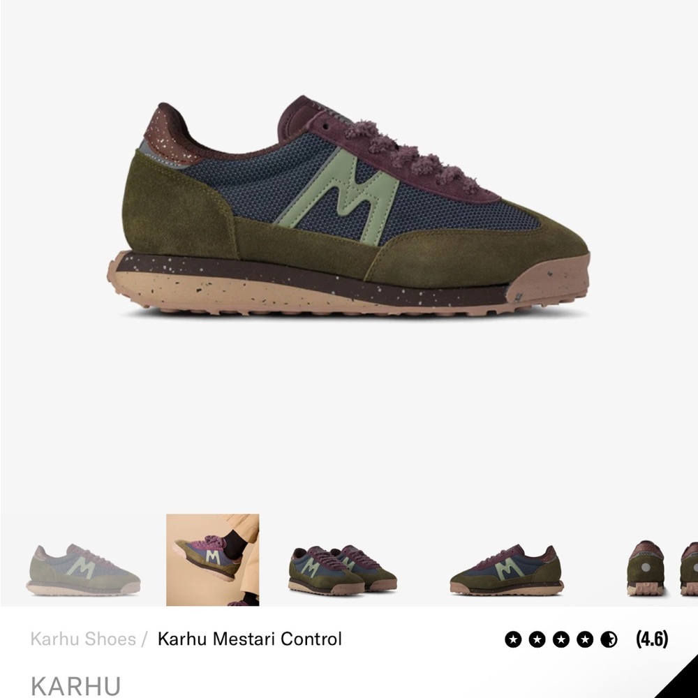 NWOT KARHU Men's Olive and Navy Sneakers